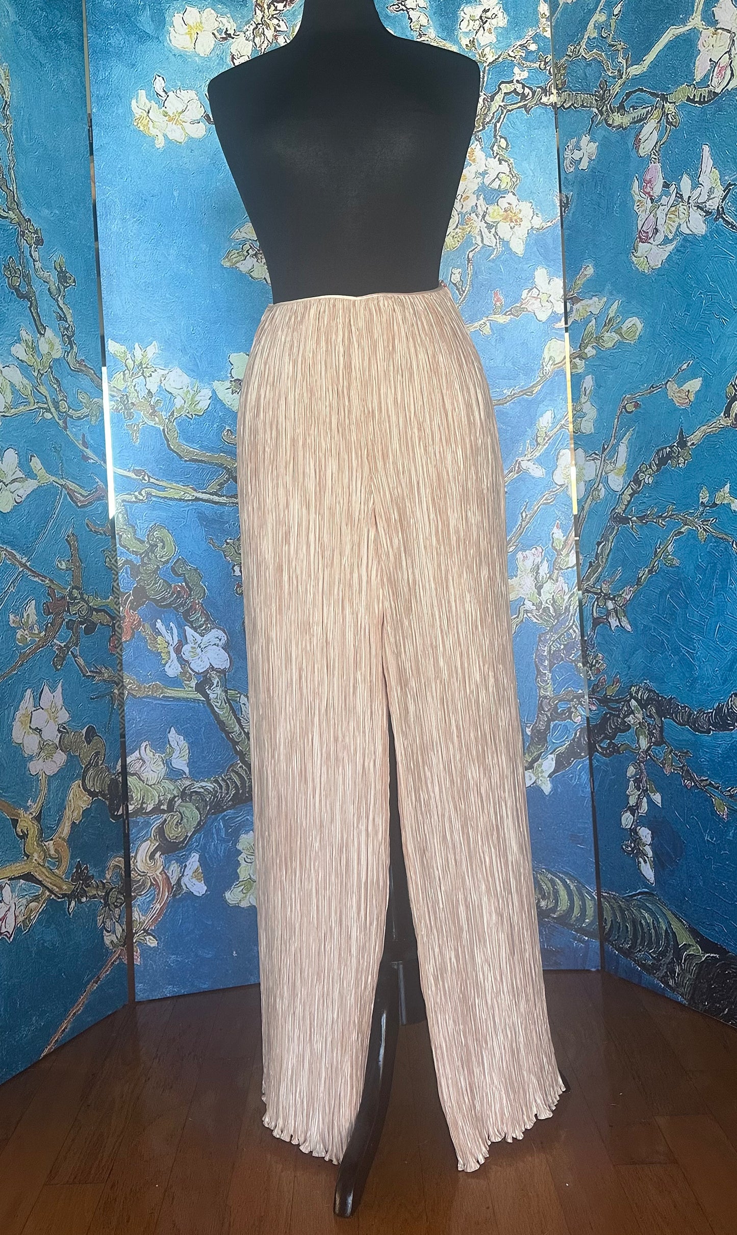Vintage Mary McFadden Ivory Wide Bottom Pant