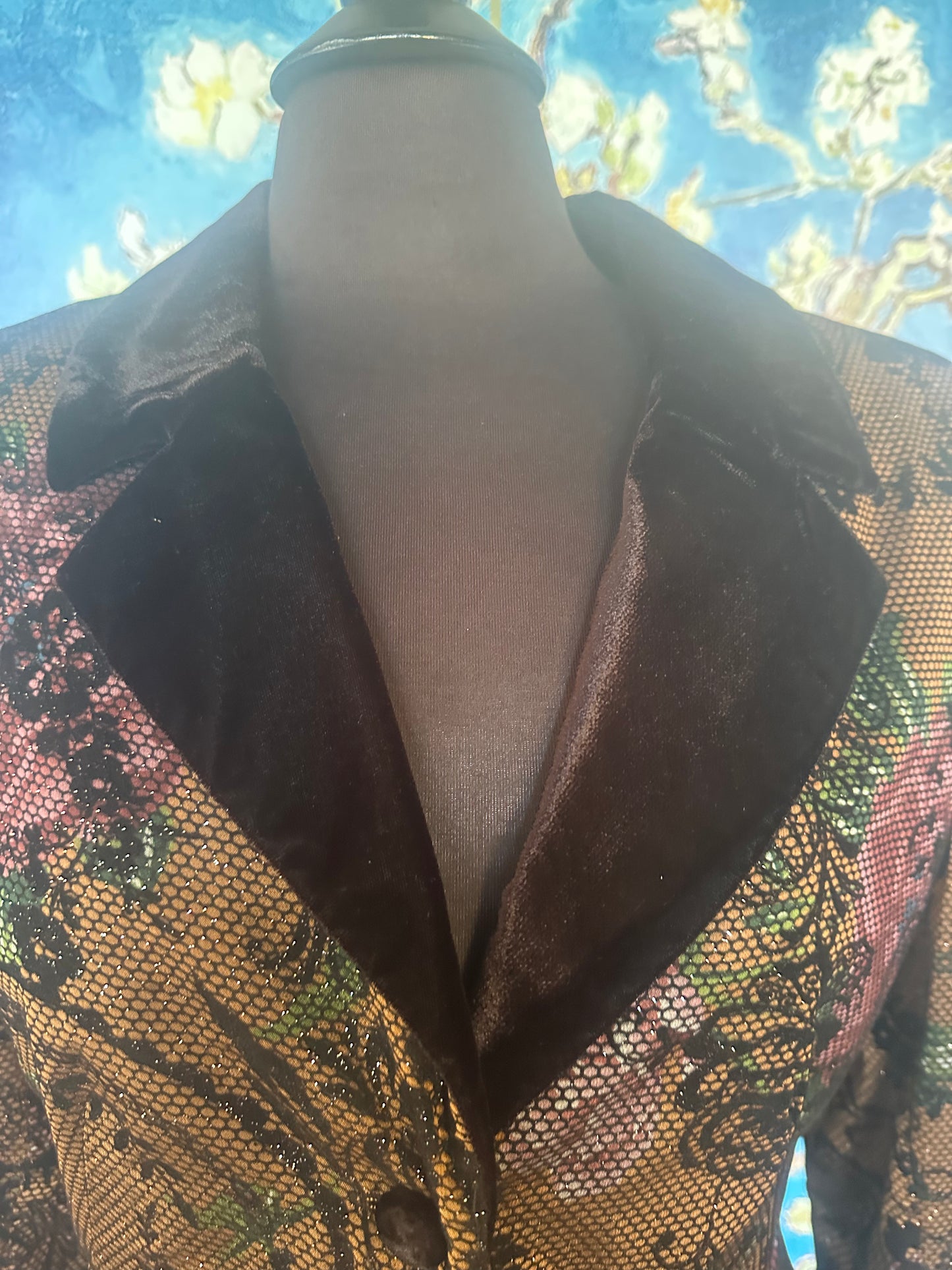 Vintage Mary McFadden Floral Jacket