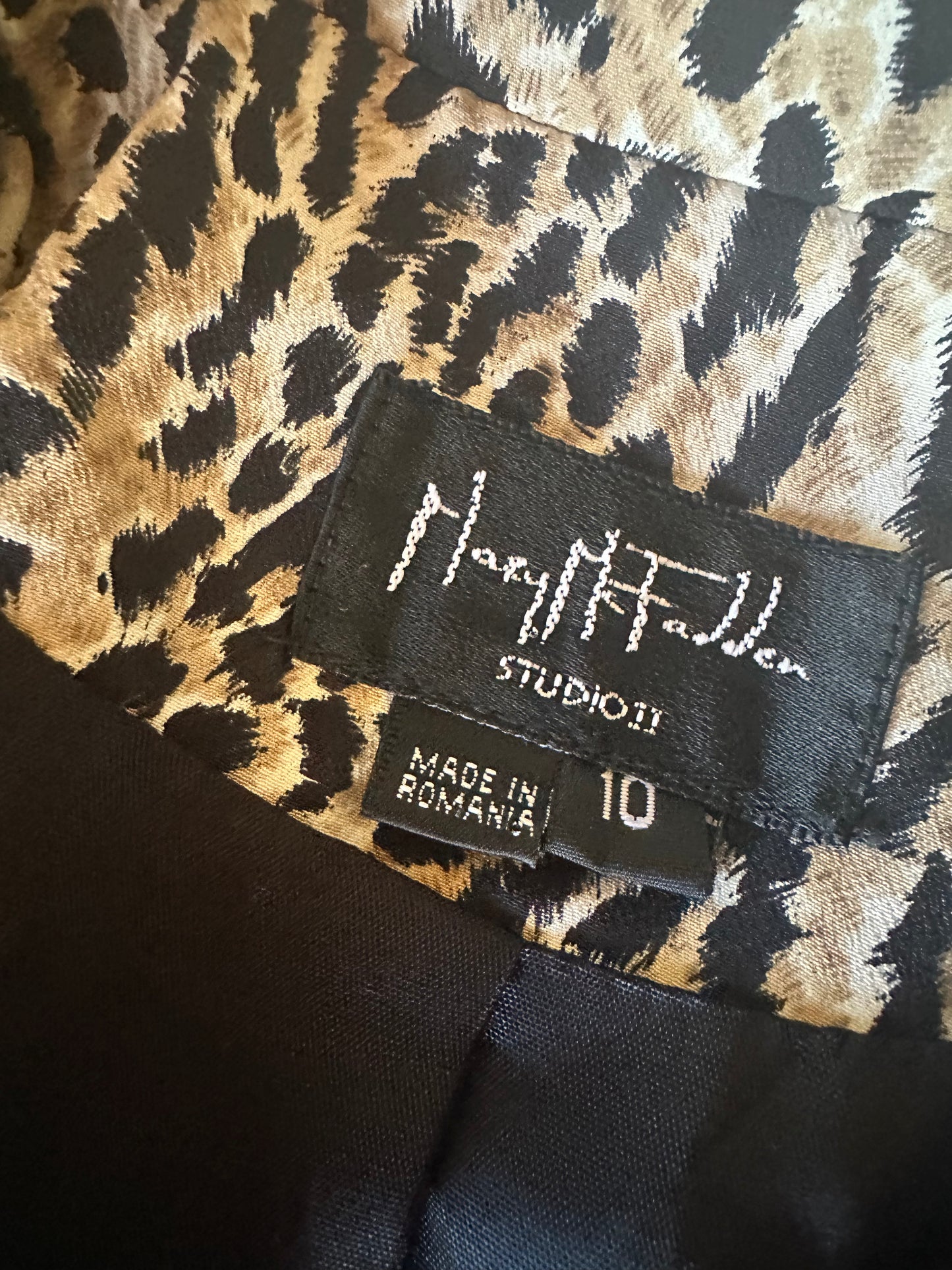 Vintage Mary McFadden Cheetah Print Jacket