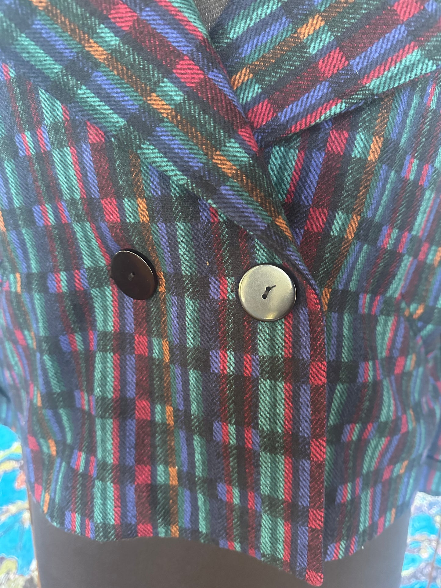 Vintage Mary McFadden Patterned Jacket