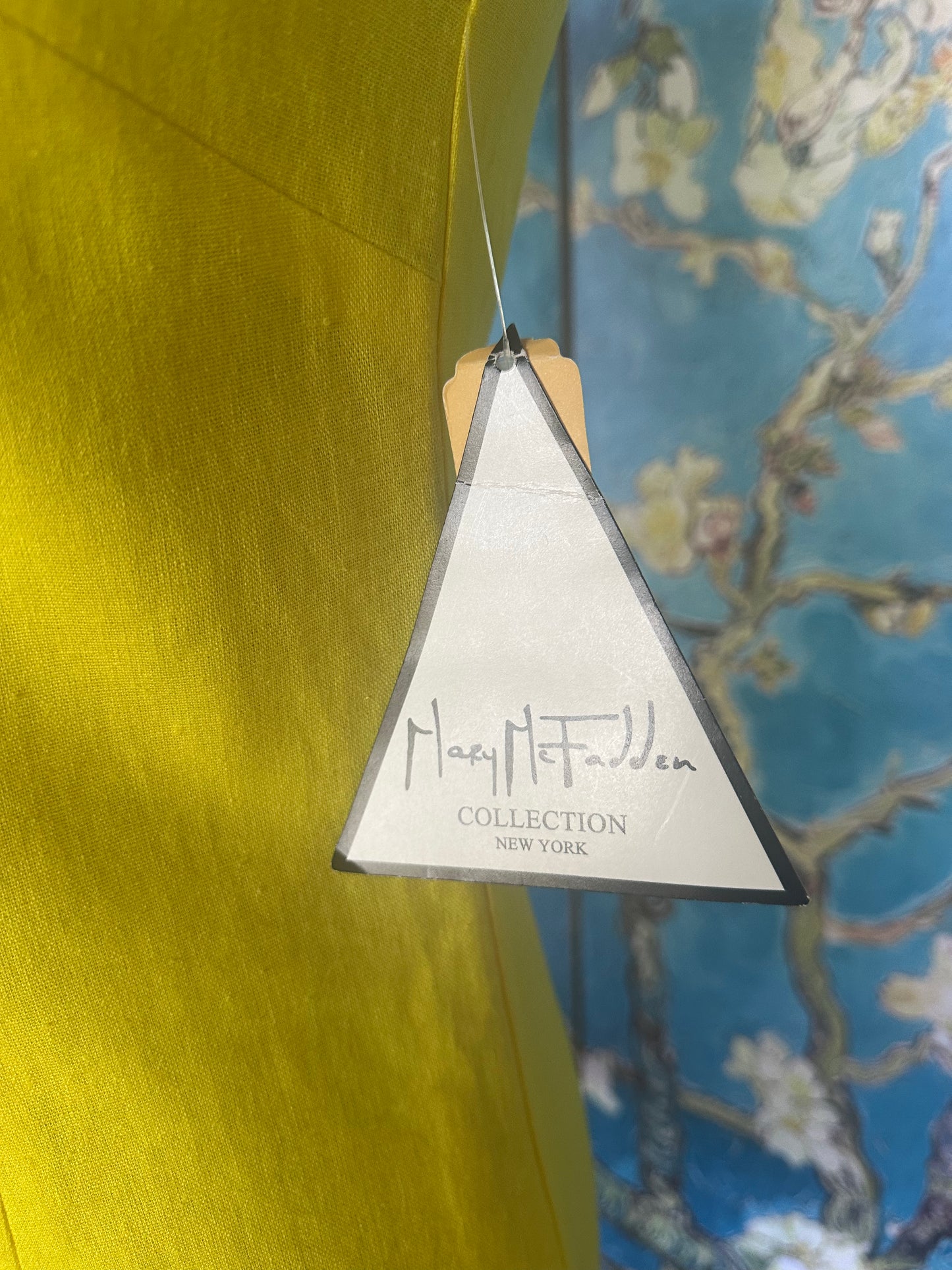 Vintage Mary McFadden Yellow Ruffle Dress