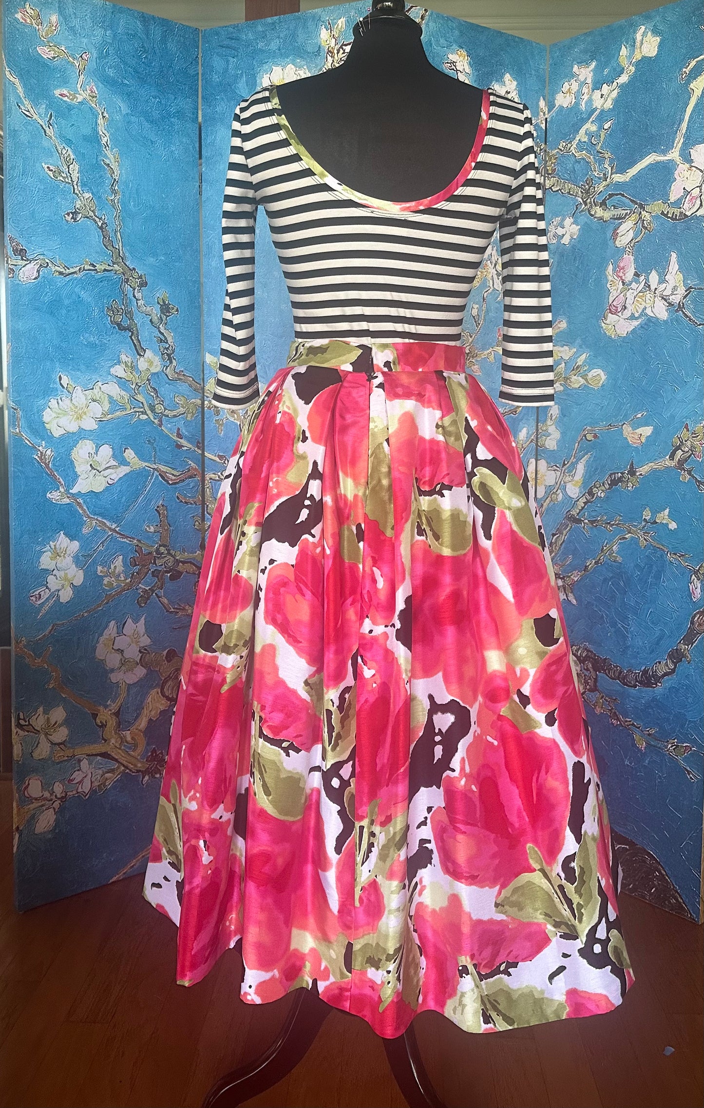 Floral Drop-waist Skirt designed by Timmithea