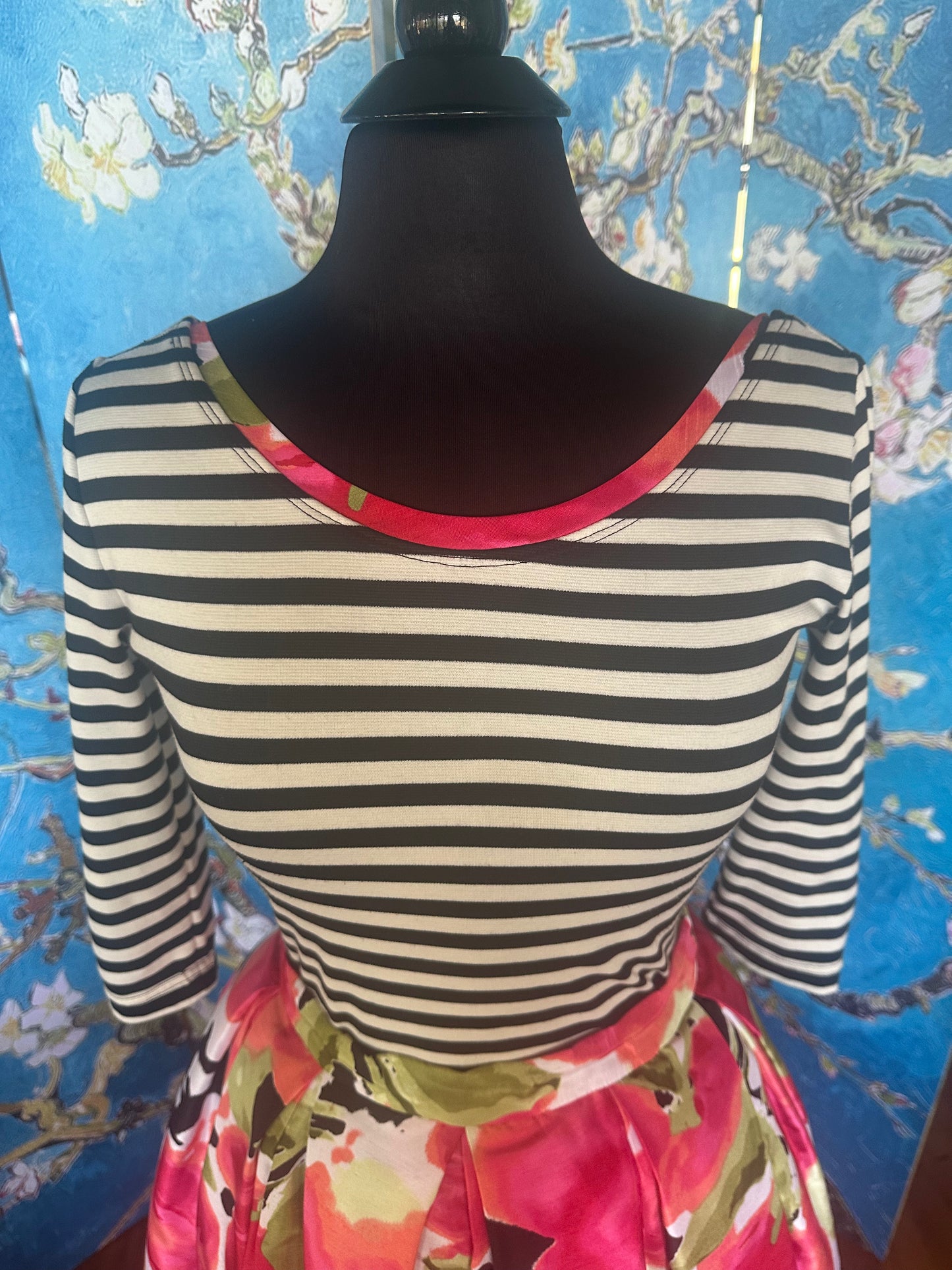 Striped 3/4 Sleeve Shirt designed by Timmithea