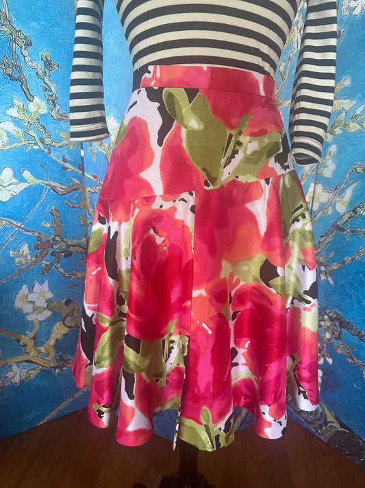 Floral Drop-waist Skirt designed by Timmithea