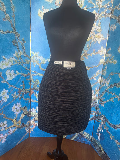 Vintage Mary McFadden Black  A-Line Skirt