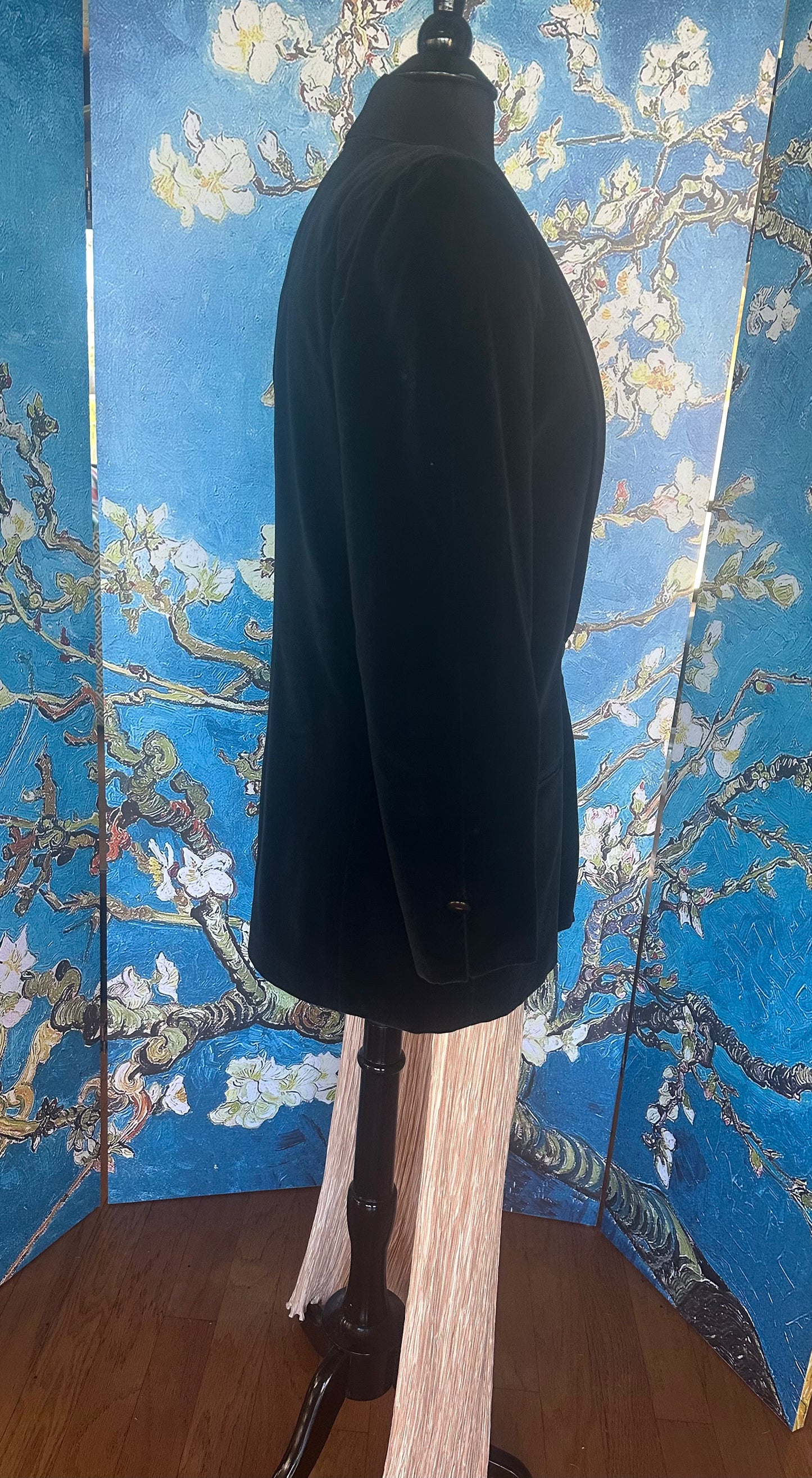 Vintage Mary McFadden Black Velvet Blazer circa 1980s