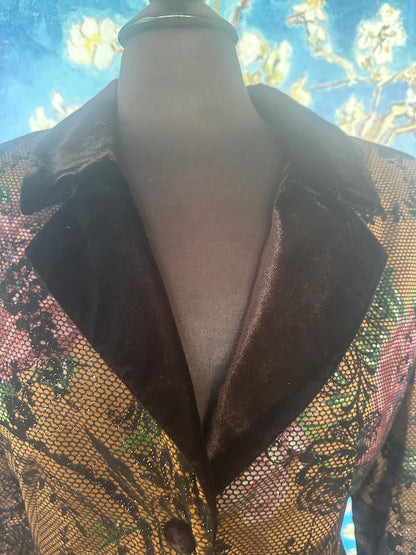 Vintage Mary McFadden Floral Jacket