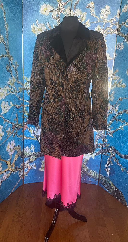 Vintage Mary McFadden Floral Jacket