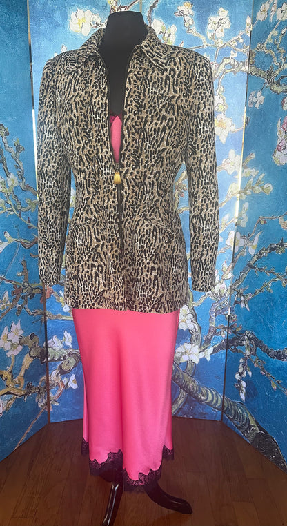 Vintage Mary McFadden Cheetah Print Jacket