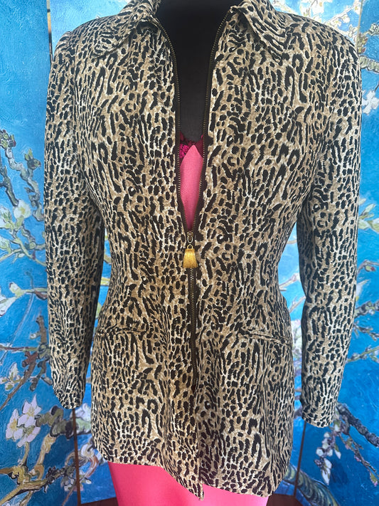 Vintage Mary McFadden Cheetah Print Jacket