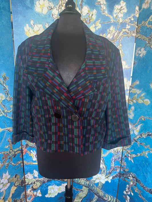 Vintage Mary McFadden Patterned Jacket