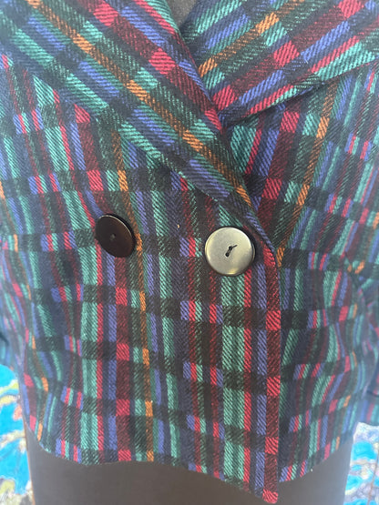 Vintage Mary McFadden Patterned Jacket
