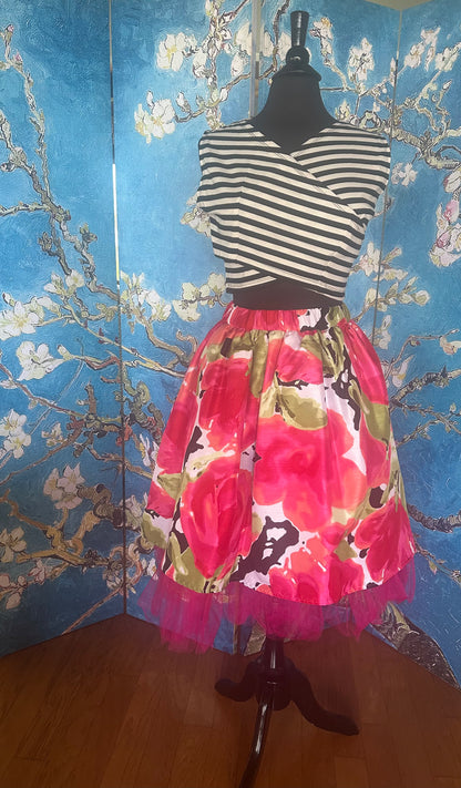 Floral Tutu Skirt with Pockets designed by Timmithea